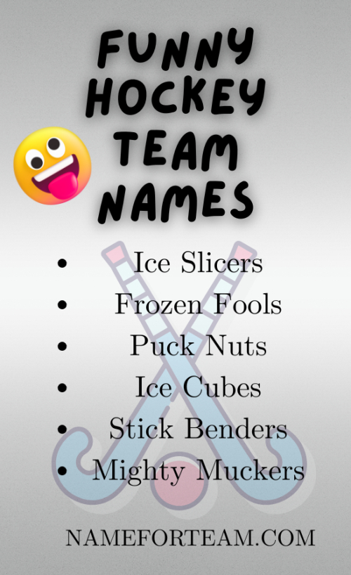Fuuny Hockey Team Names