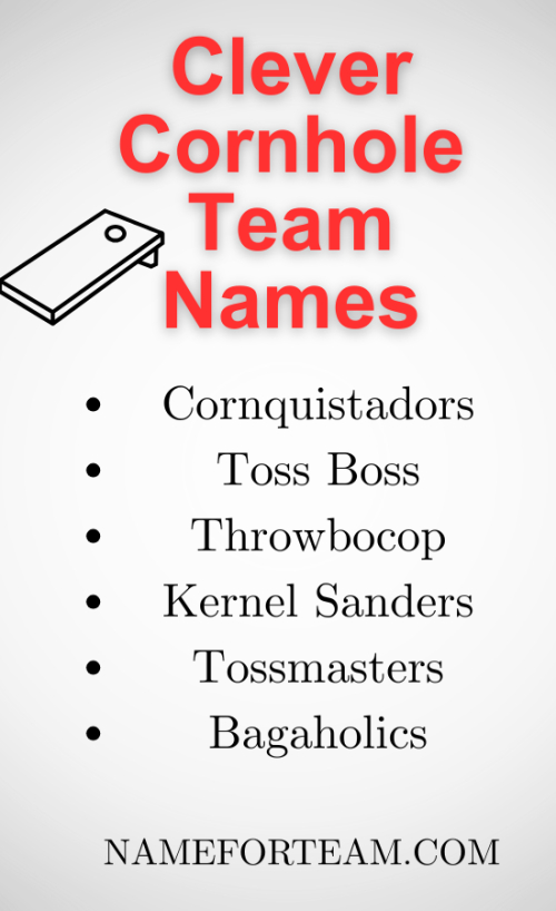 Clever Cornhole Team Names