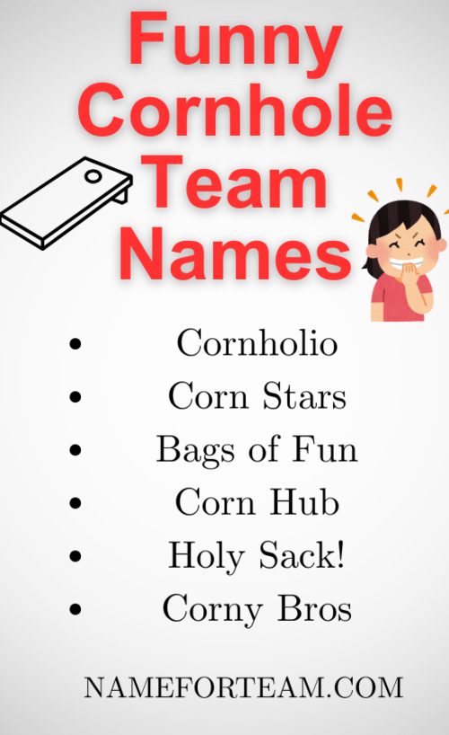 Funny Cornhole Team Names