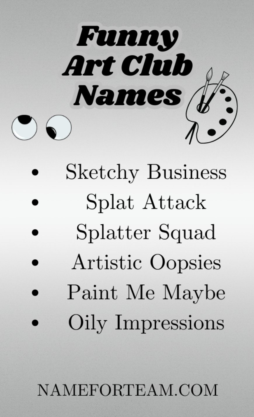 funny art club names
